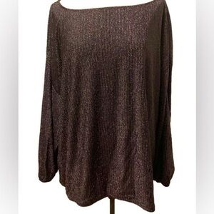Addition Elle Glitter Blouse Holiday Wear